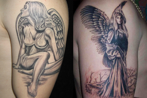 Warrior Angel Tattoos for Men