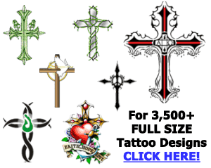 Upper Arm Cross Tattoo Ideas For Men