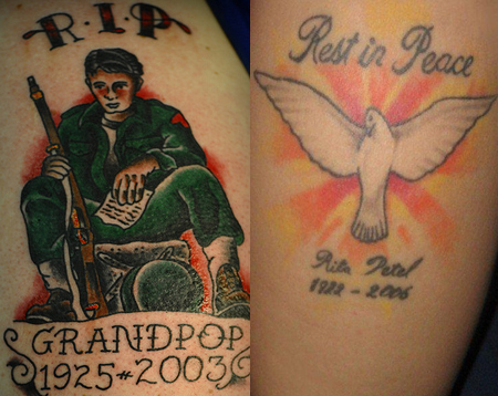 Rest in Peace Tattoo Designs for Men