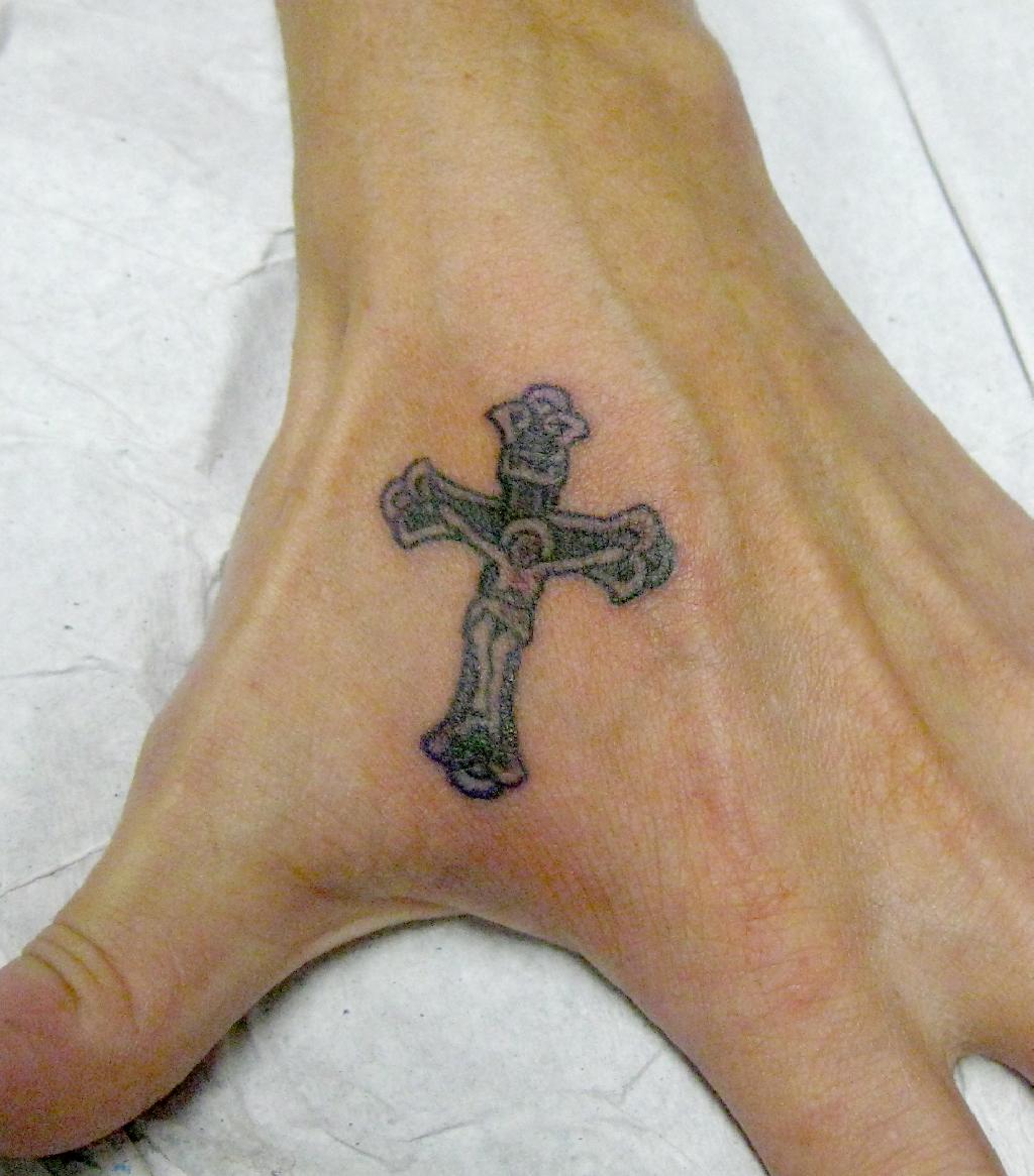 Simple Cross Tattoo For Men