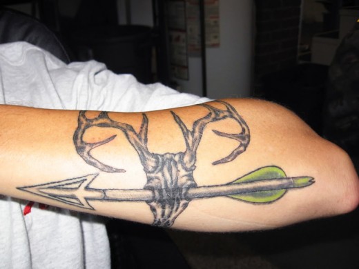 Hunting Arrow Tattoo Design