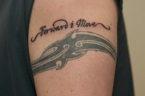 Forward I move quote tattoo