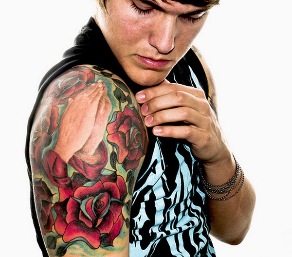 Flower Tattoo For Men On Shoulder