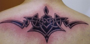 celtic back tattoo