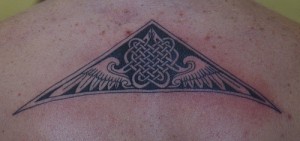 celtic back tattoo