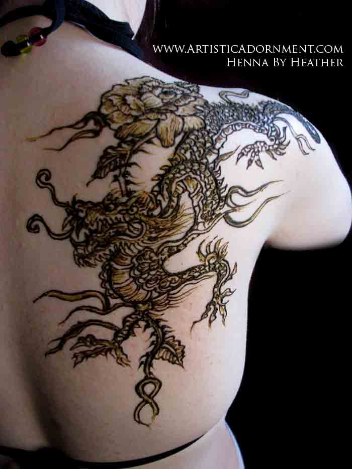 Henna Dragon Tattoo