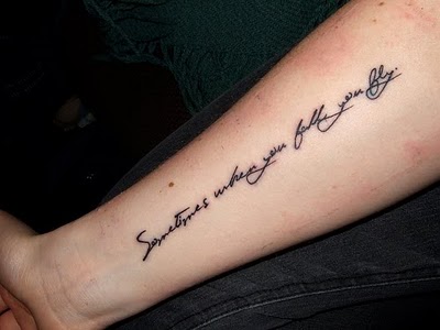 Forearm Tattoo Words