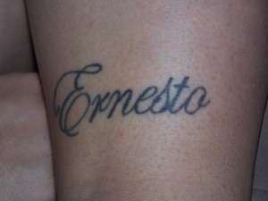 Ernesto name tattoo