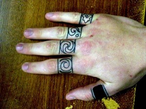 Bands Knuckle Tattoo