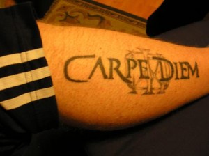 Forearm Latin Quote Tattoo