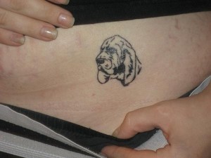 Hound Dog Hunting Tattoo
