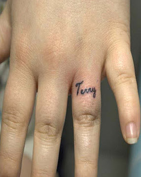 Tattoos On Ring Finger Names