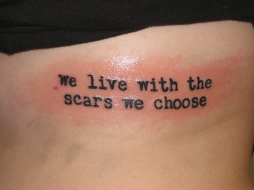 Inspirational Quote Ribcage Tattoo Inspirational Quote Ribcage Tattoo