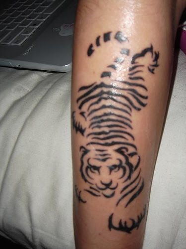 Tiger Tattoo Forearm
