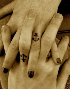 Anchor Knuckle Tattoos