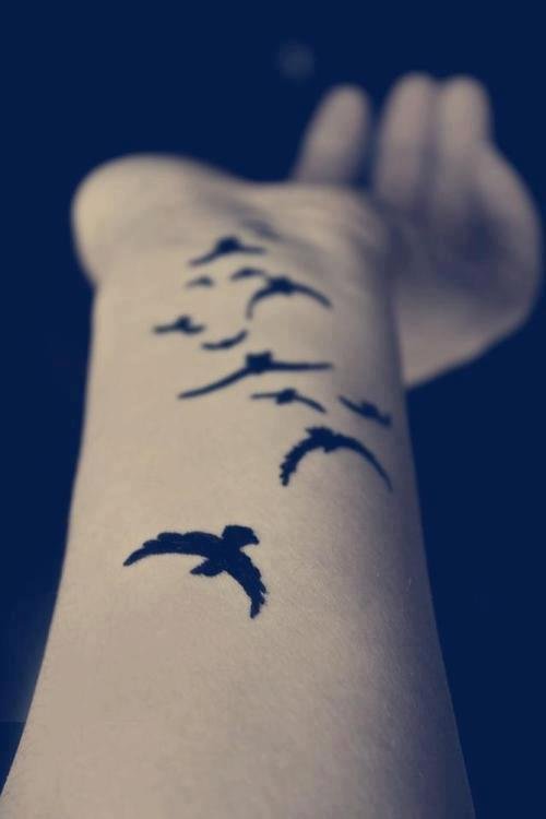 Bird Wrist Tattoo Designs for Men