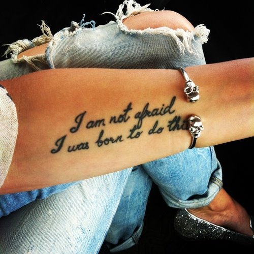 Quote Tattoos On Forearm for Girls