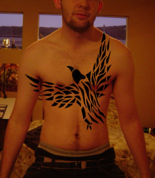 Simple Bird Tattoo For Men