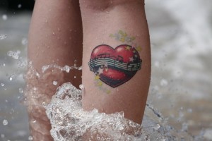Heart with Music Tattoo