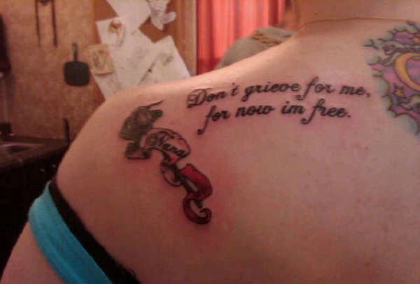 Quote Tattoos On Shoulder