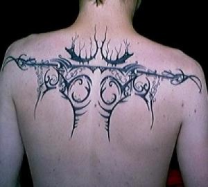 Black Tribal Back Tattoo Black tribal Tattoo