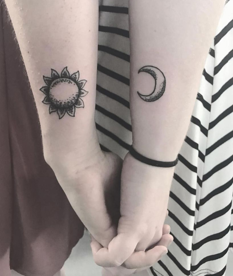 65 Amazing Sun and Moon Tattoo Designs for the Couples Tattoo Me Now