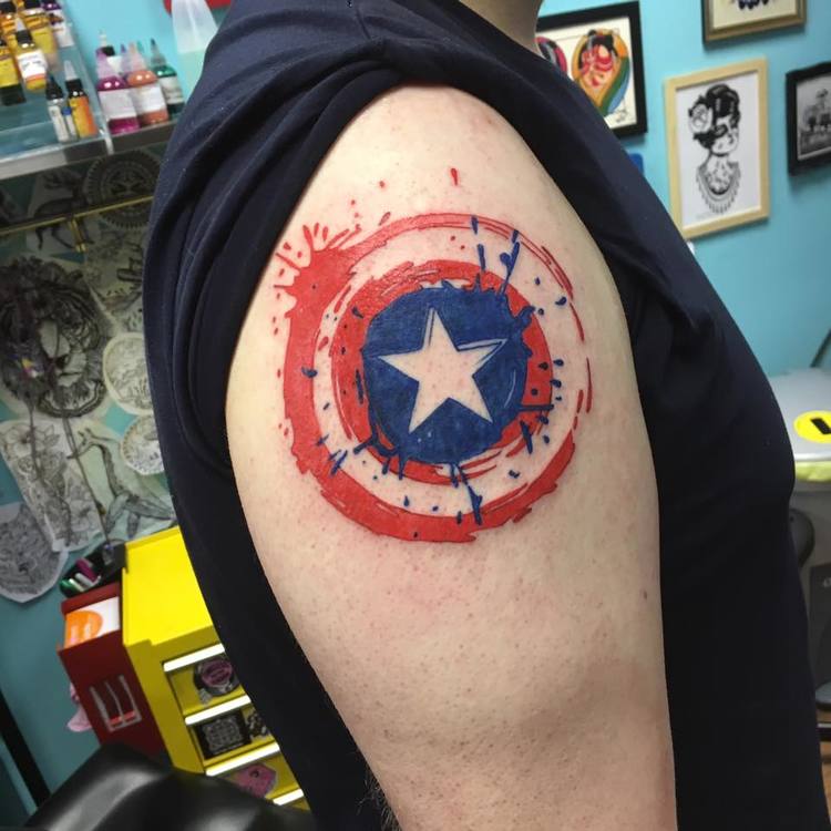 105 Captain America Tattoo Designs and Ideas for Marvel Superhero Fans