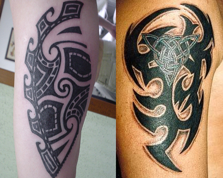 tribal arm tattoo designs meanings