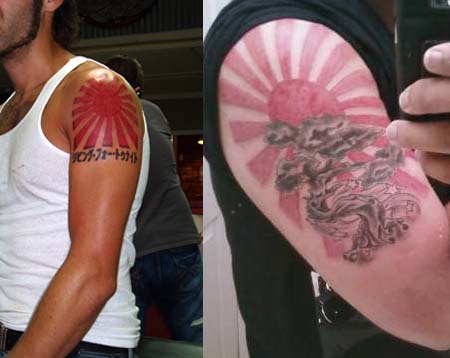 Rising sun tattoos