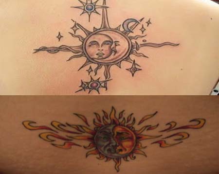 Sun Moon Tattoos What S Their Meaning Plus Photos