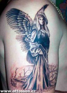 Virgin Mary as angel Tattoo virgin mary angel tattoos