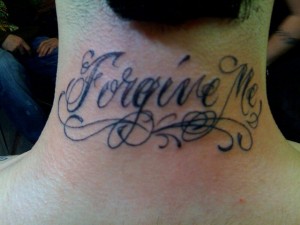 font lettering tattoo