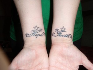 Hope and Faith Tattoos