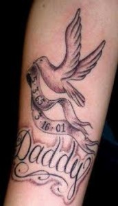 In Memory Dove Tattoo