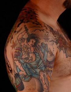 Fighting Samurai Tattoo