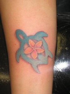 Colored Tribal Turtle Tattoo Colored Tribal Turtle Tattoo