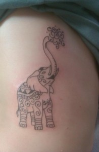 Elephant Ribcage Tattoo