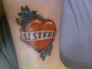 Sister Tattoo With a Heart