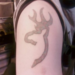 Browning Logo Deer Tattoo