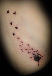 Awesome Dandelion Tattoo