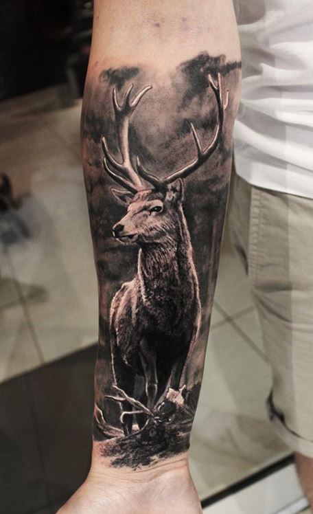 Tribal Deer Tattoo by blackbutterfly006 on DeviantArt