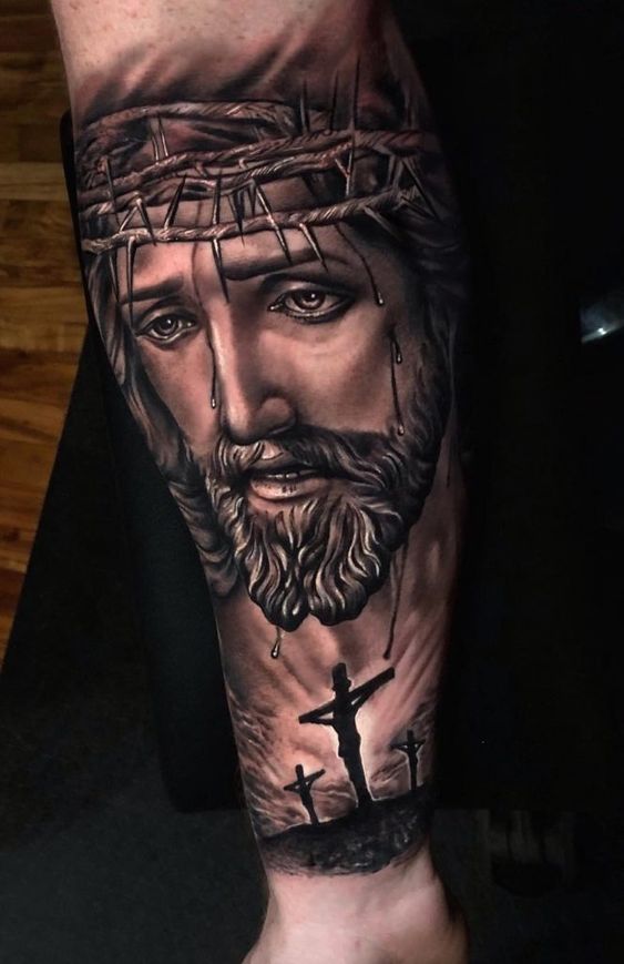 Jesus Tattoo Waterproof Men and Women Temporary Body Tattoo