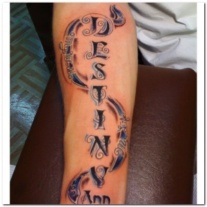 Forearm Name Tattoo