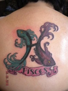 Unique Pisces Tattoo 