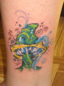 Groovy Mushroom Tattoo