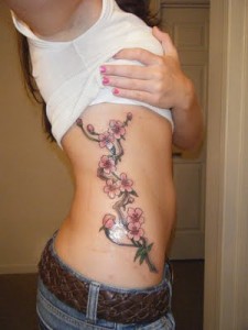 Flower Ribcage Tattoo