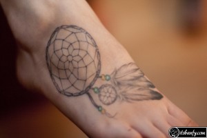 Native American dreamcatcher tattoo