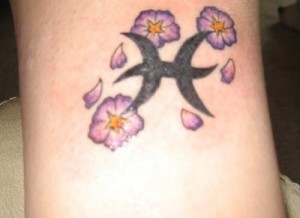Astrological Pisces Tattoo 
