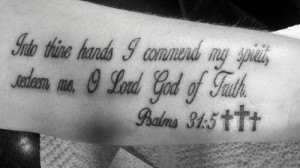 Giving Your Soul to God Bible Verse Tattoo