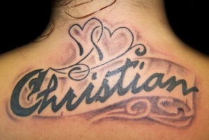 Bold Cursive Name Tattoo